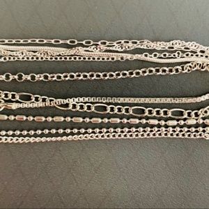 925 Sterling Silver Snake Chain 10 Styles Necklace